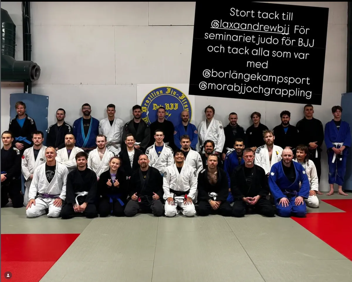 Gruppbild från seminariet Judo för BJJ